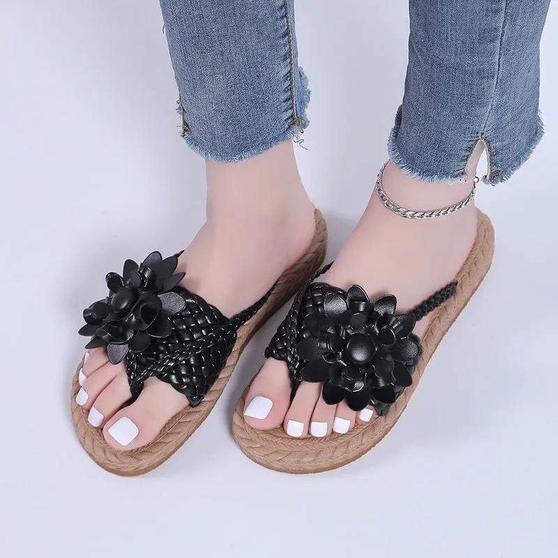 2024 Summer Flowers Casual Comfortable Beach Slippers