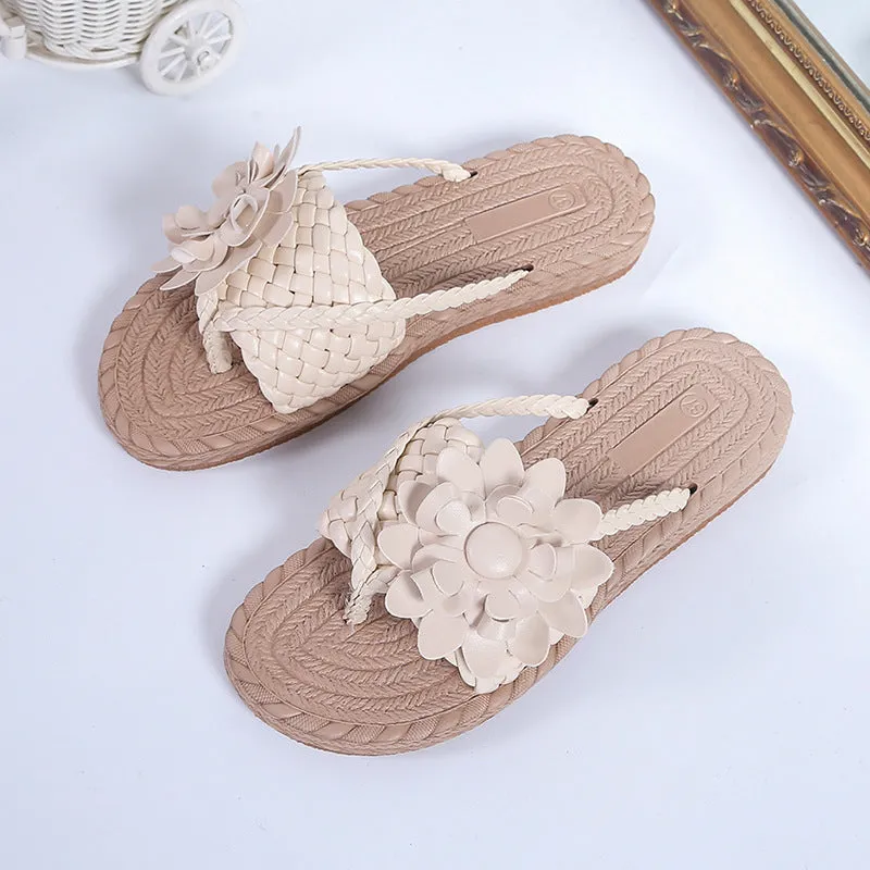 2024 Summer Flowers Casual Comfortable Beach Slippers