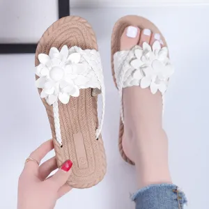 2024 Summer Flowers Casual Comfortable Beach Slippers
