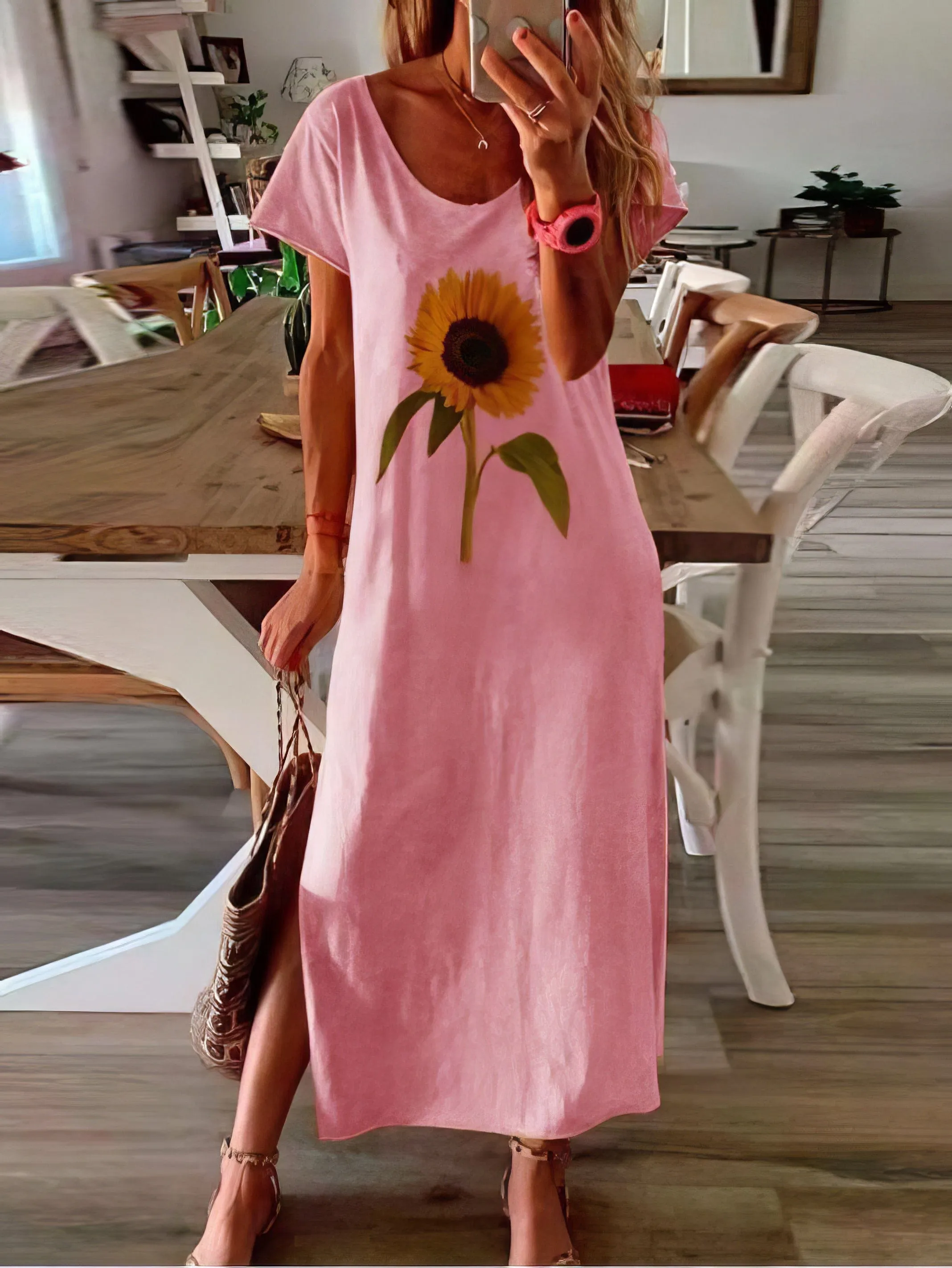 Backless Corduroy Dress