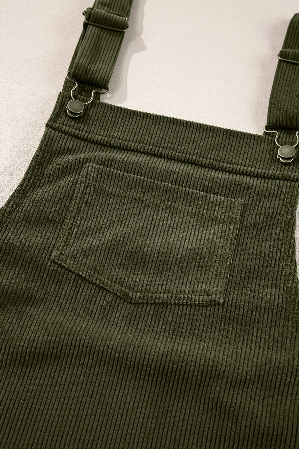 Backless Corduroy Dress