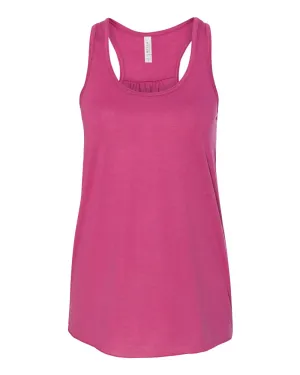 BELLA   CANVAS Women's Flowy Racerback Tank, Berry