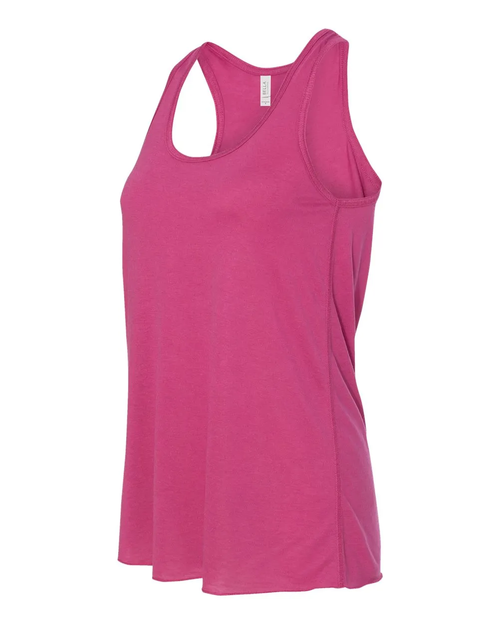 BELLA   CANVAS Women's Flowy Racerback Tank, Berry