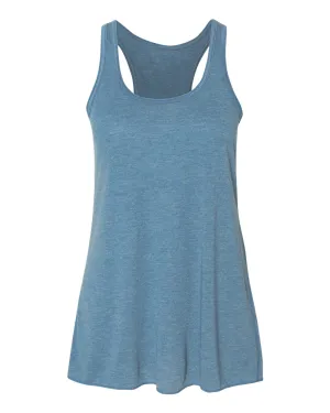 BELLA   CANVAS Women's Flowy Racerback Tank, Heather Deep Teal