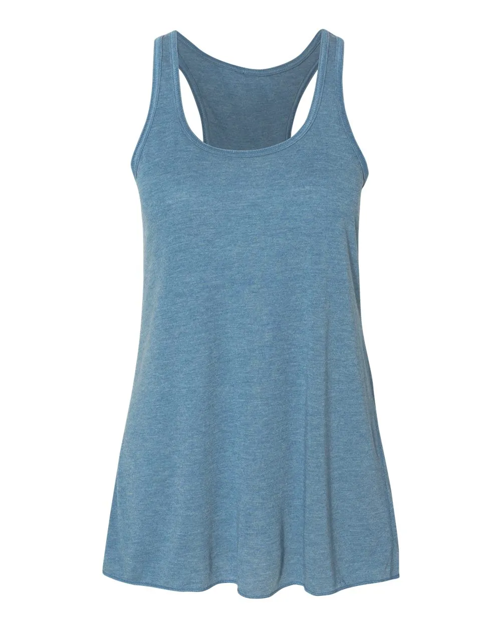 BELLA   CANVAS Women's Flowy Racerback Tank, Heather Deep Teal