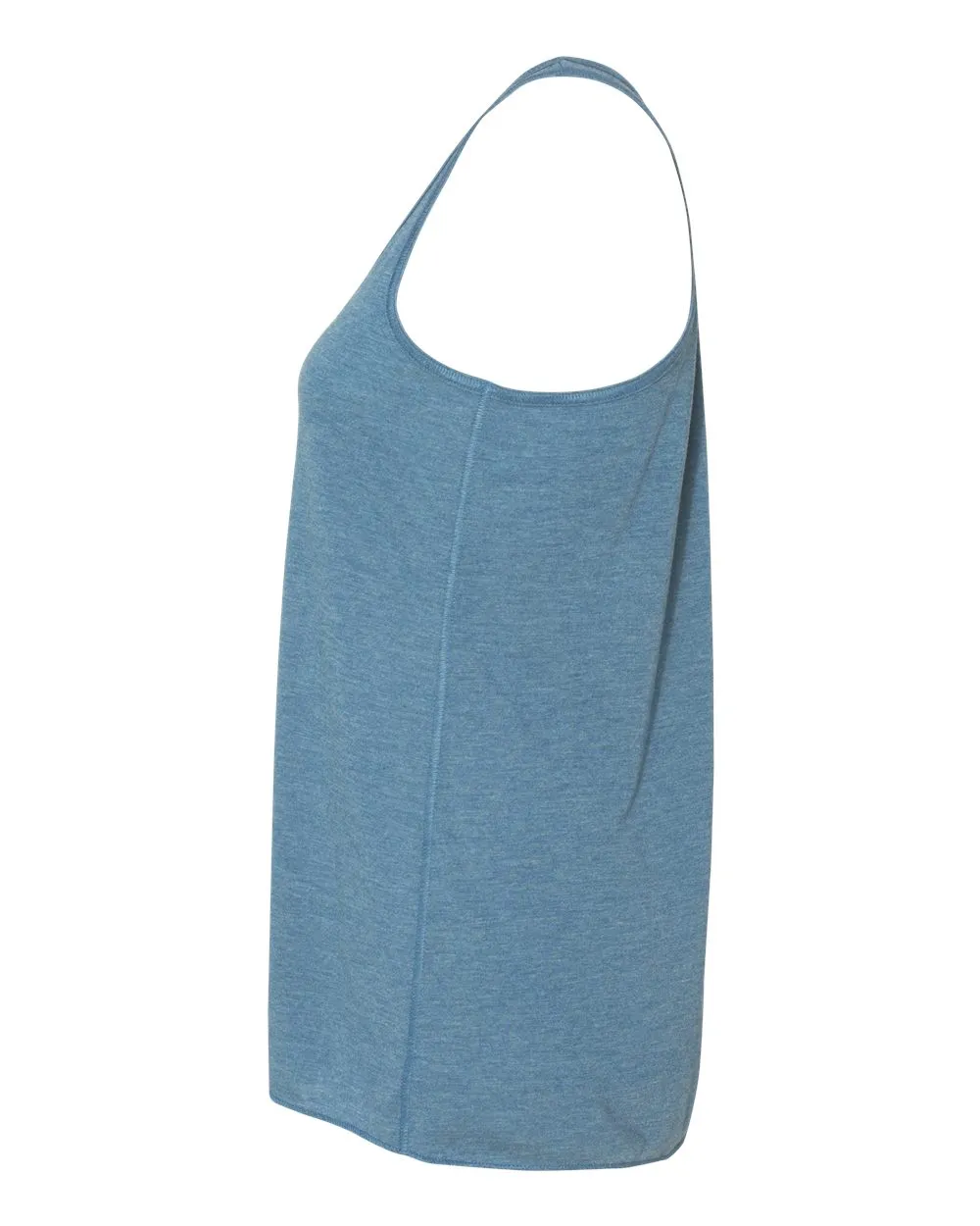 BELLA   CANVAS Women's Flowy Racerback Tank, Heather Deep Teal