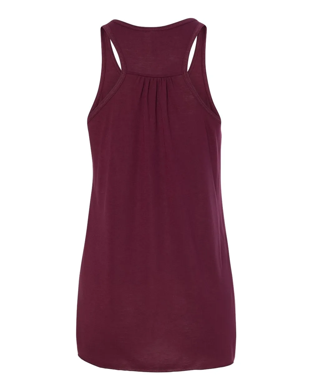 BELLA   CANVAS Women's Flowy Racerback Tank, Maroon
