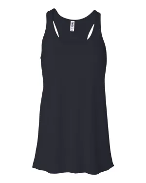 BELLA   CANVAS Women's Flowy Racerback Tank, Midnight