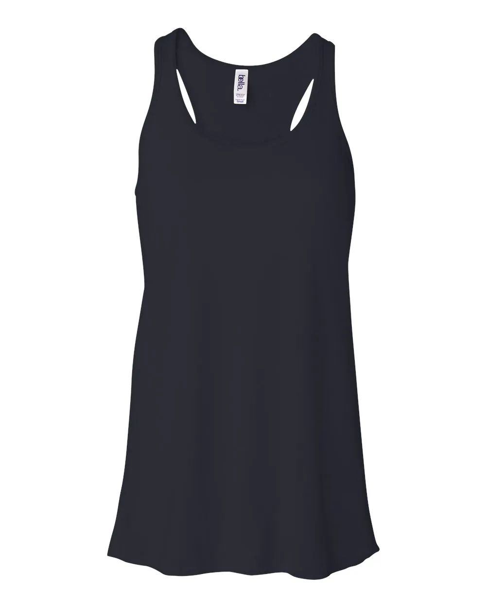 BELLA   CANVAS Women's Flowy Racerback Tank, Midnight