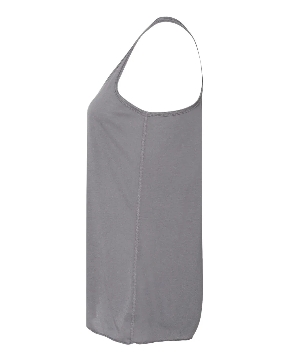 BELLA   CANVAS Women's Flowy Racerback Tank, Storm