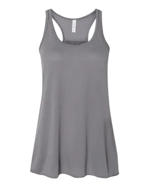 BELLA   CANVAS Women's Flowy Racerback Tank, Storm