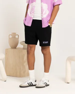 Carre Luxe Linen Shorts Black