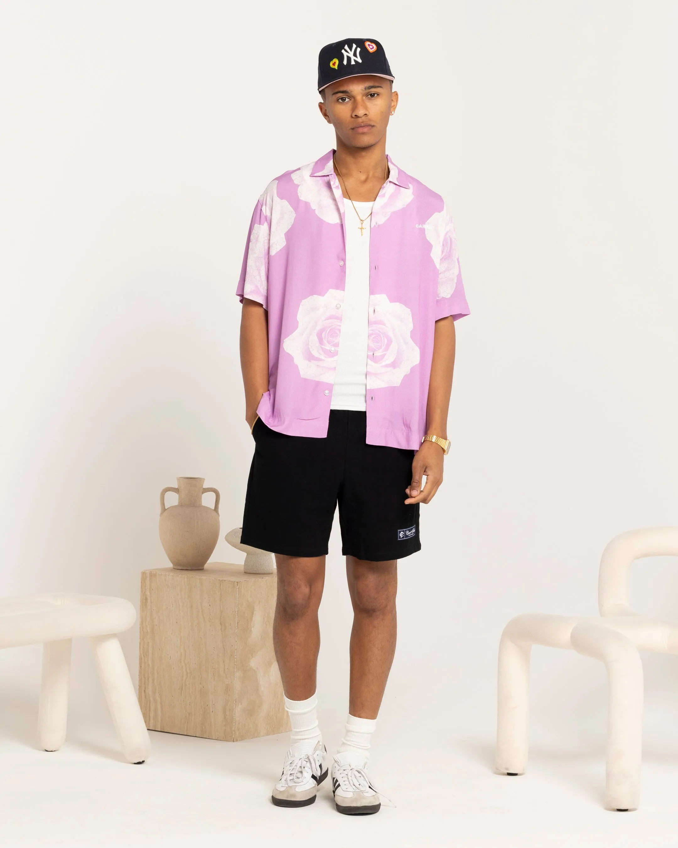 Carre Luxe Linen Shorts Black