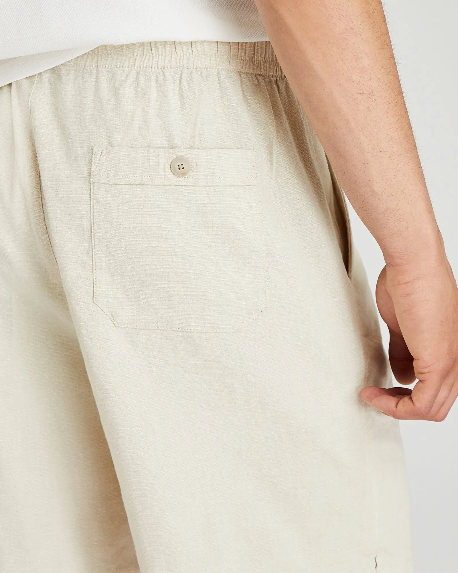 Elasticated Linen Short