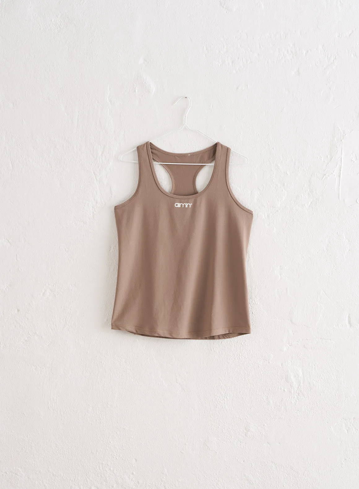 Espresso Soft Basic Racerback Tank