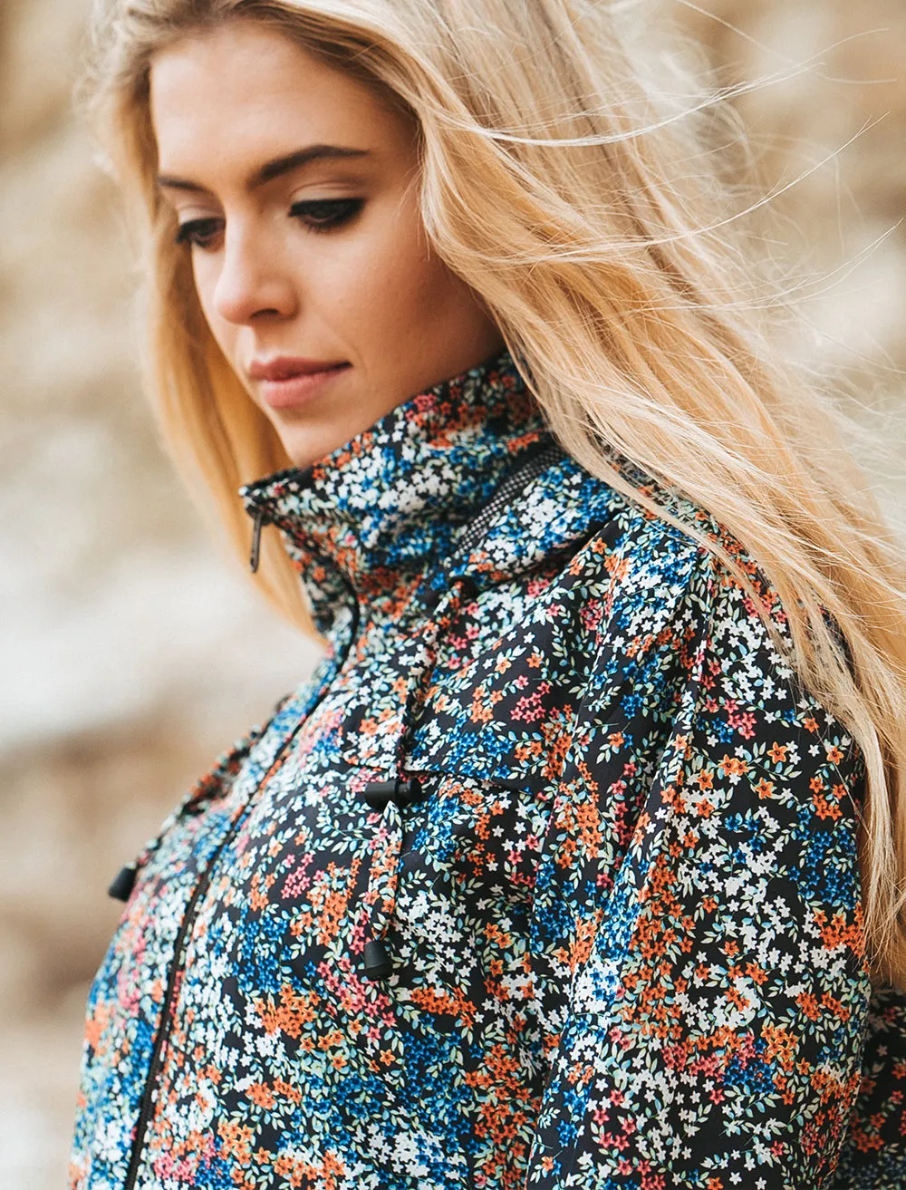 Fusion Lightweight Parka Raincoat in Ditsy Floral - Tokyo Laundry
