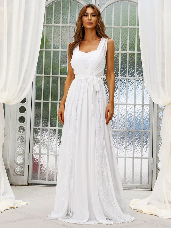 Heavenly Hues Ivory Lace Maxi Dress
