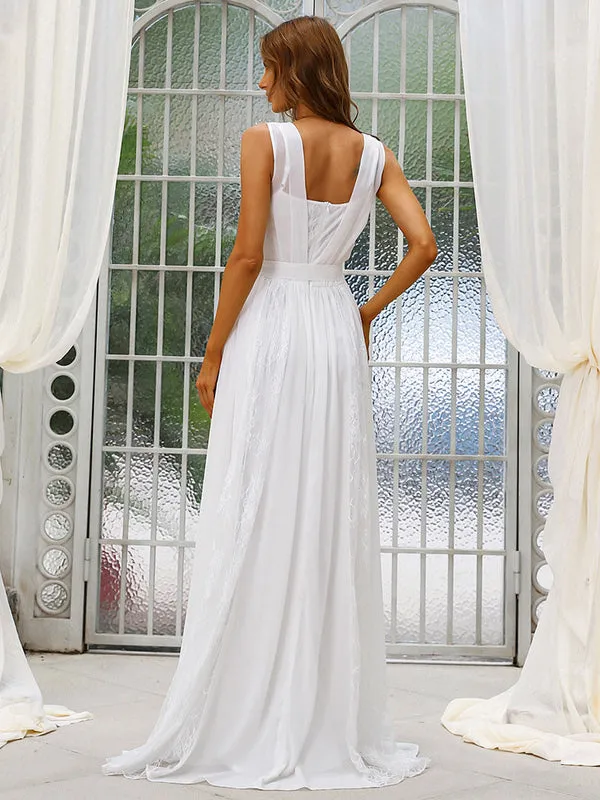 Heavenly Hues Ivory Lace Maxi Dress