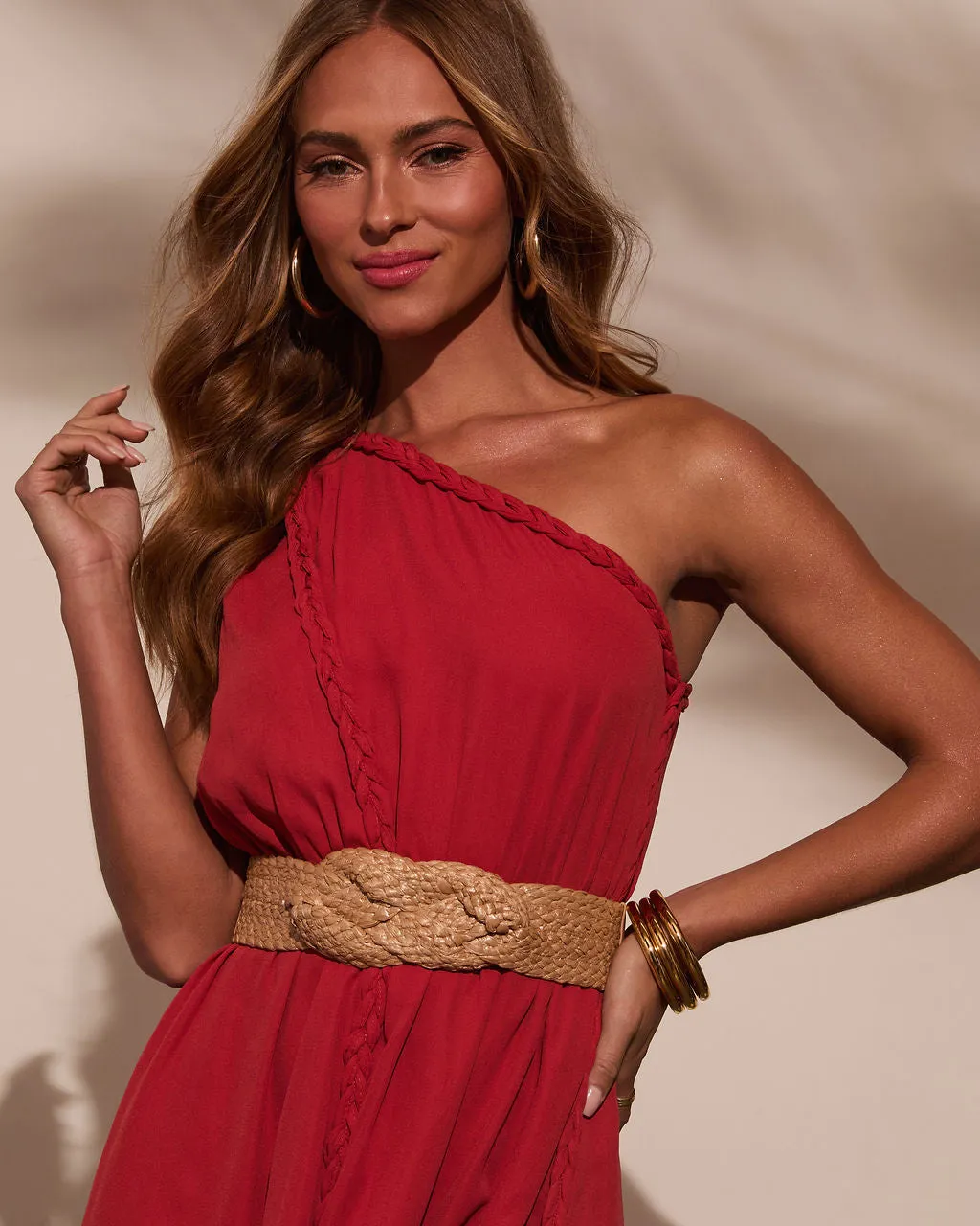 Imerson Twisted Straw Waist Belt