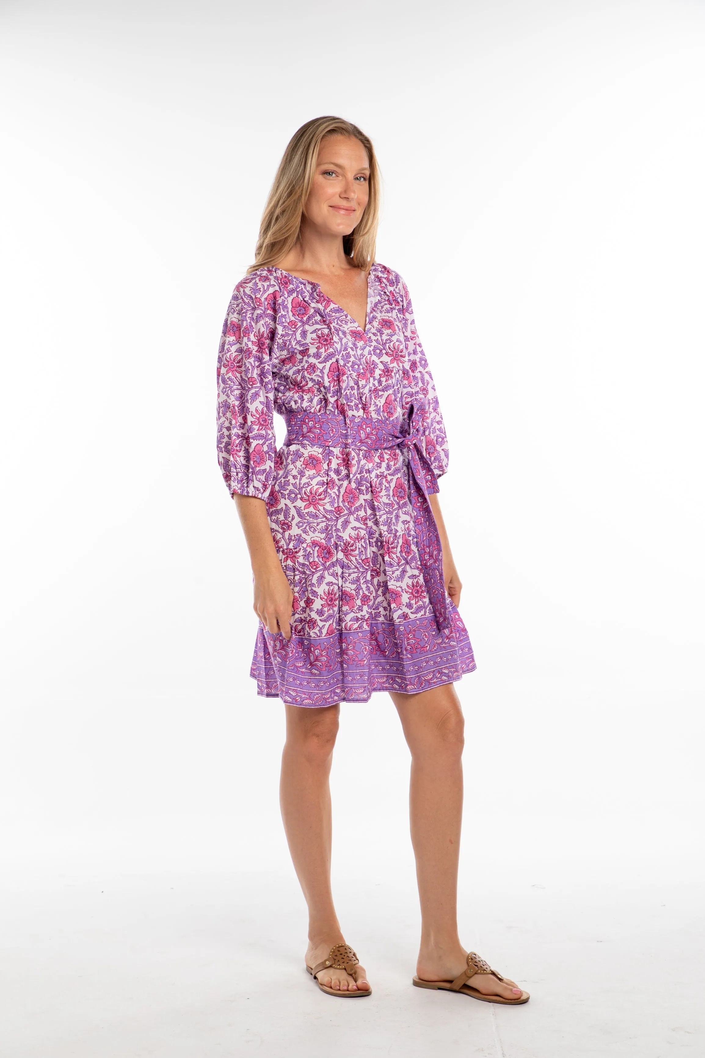 Isabella Dress. Pink/Purple
