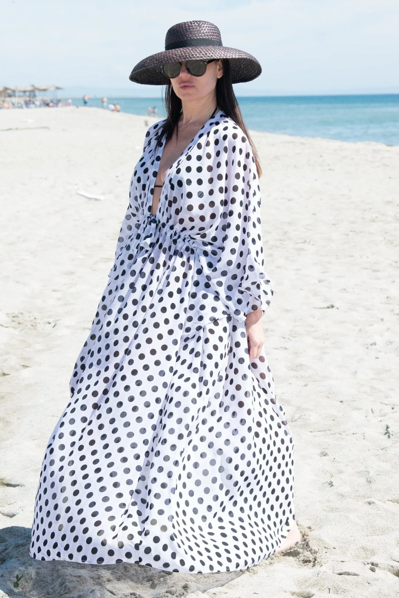 KERI Polka Dots Pareo / Beach Dress