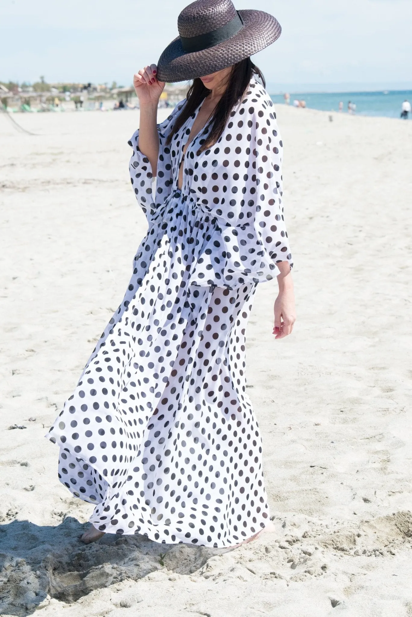 KERI Polka Dots Pareo / Beach Dress