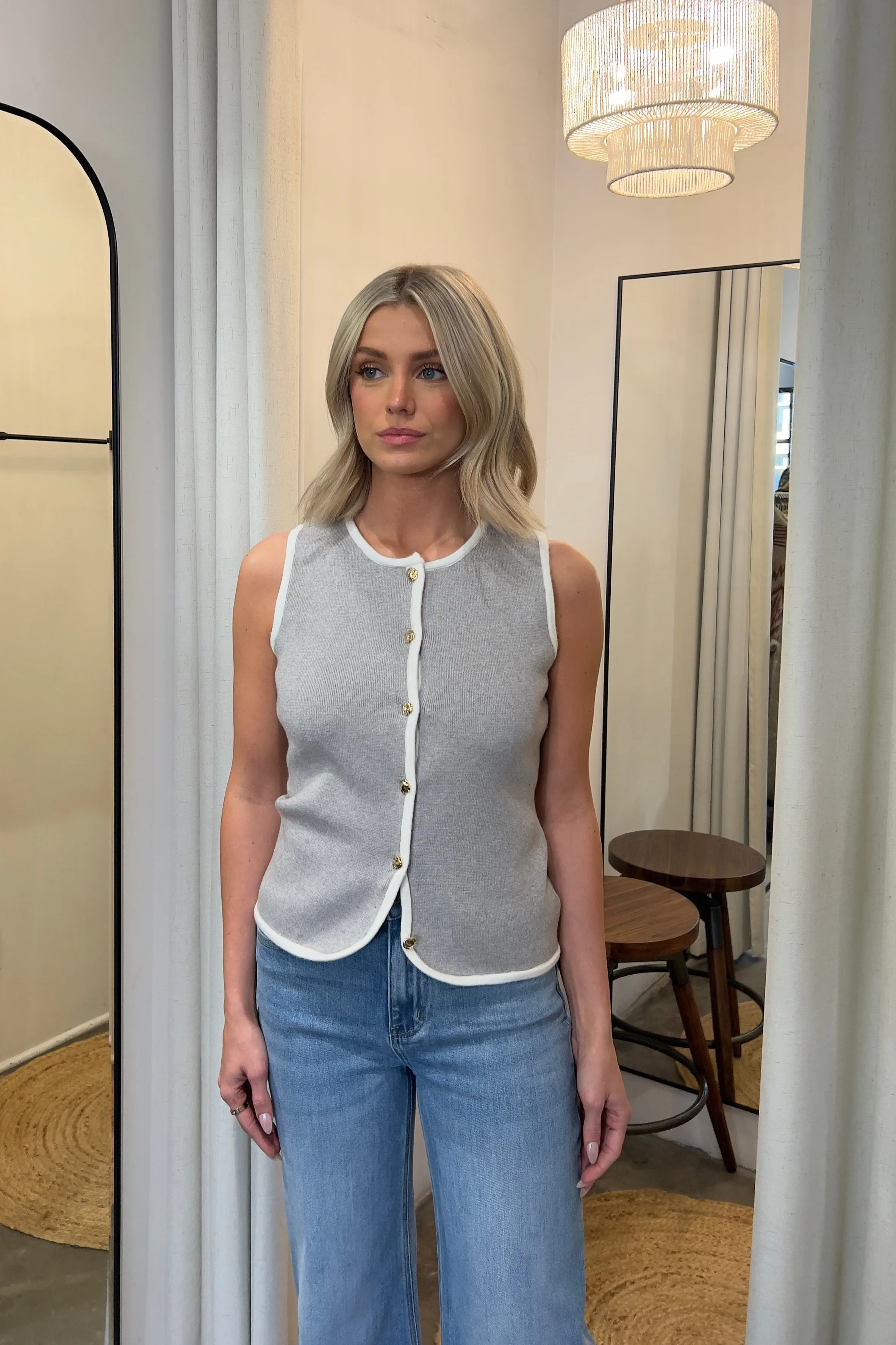 LYLE BUTTON DOWN KNIT VEST