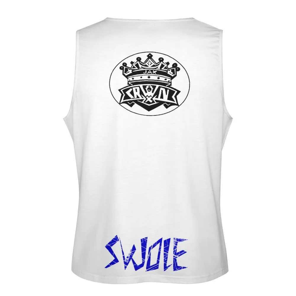 Men's Full print vest fitness swole wanna be my friend print