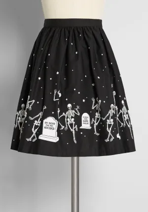 ModCloth x Black Friday It's A Graveyard Smash! Mini Skirt