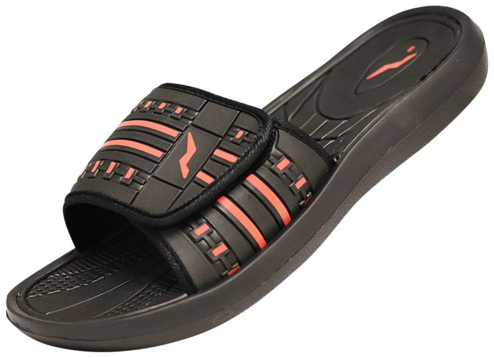NORTY Mens 8-13 Black/Red Sandal 13165