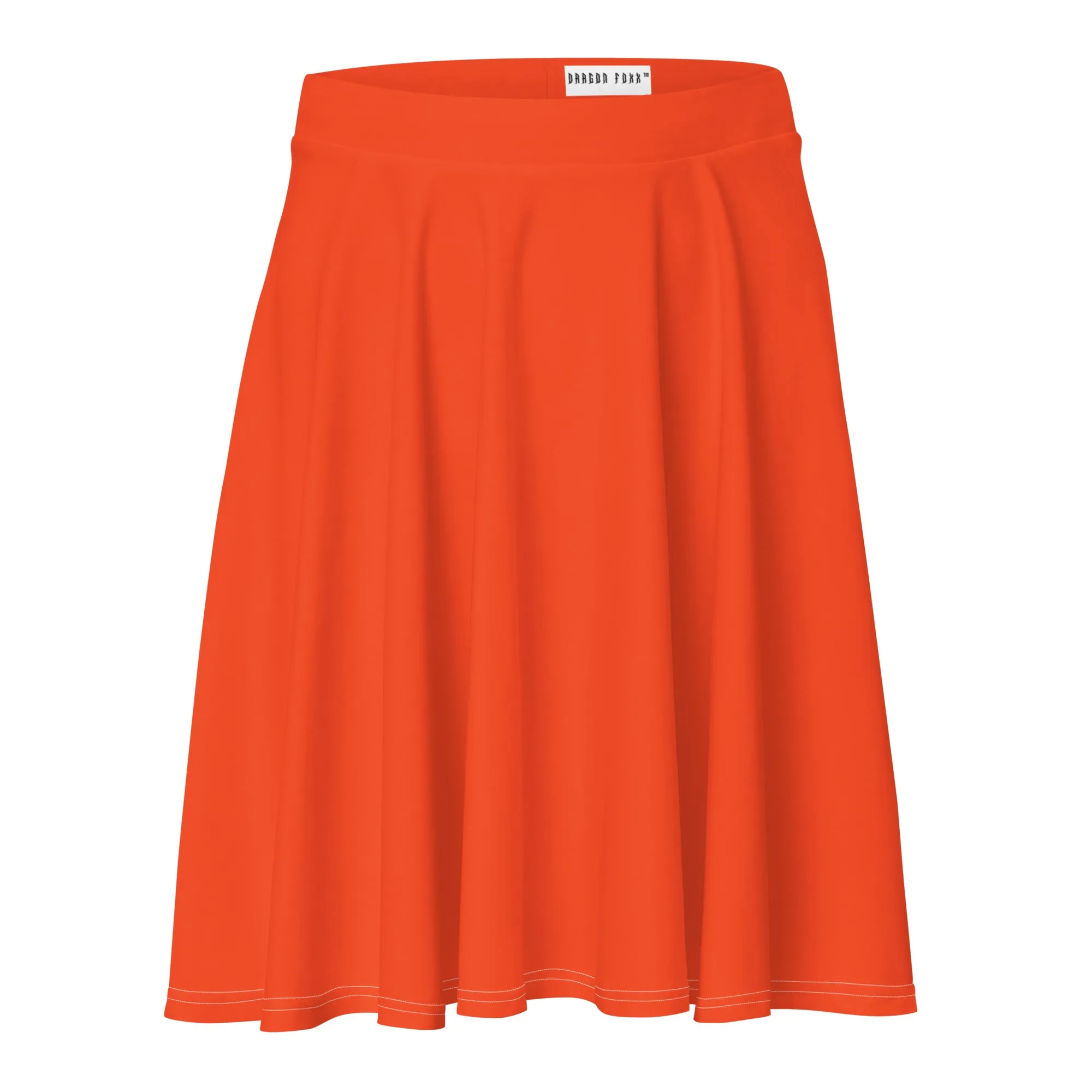Outrageous Orange Skater Skirt