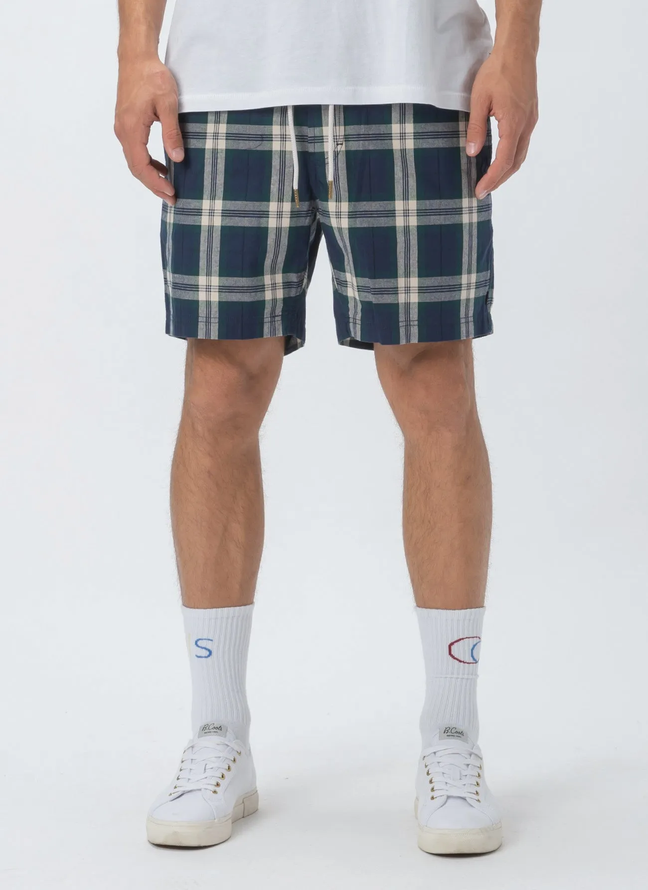 Poolside 17" Short Navy Check