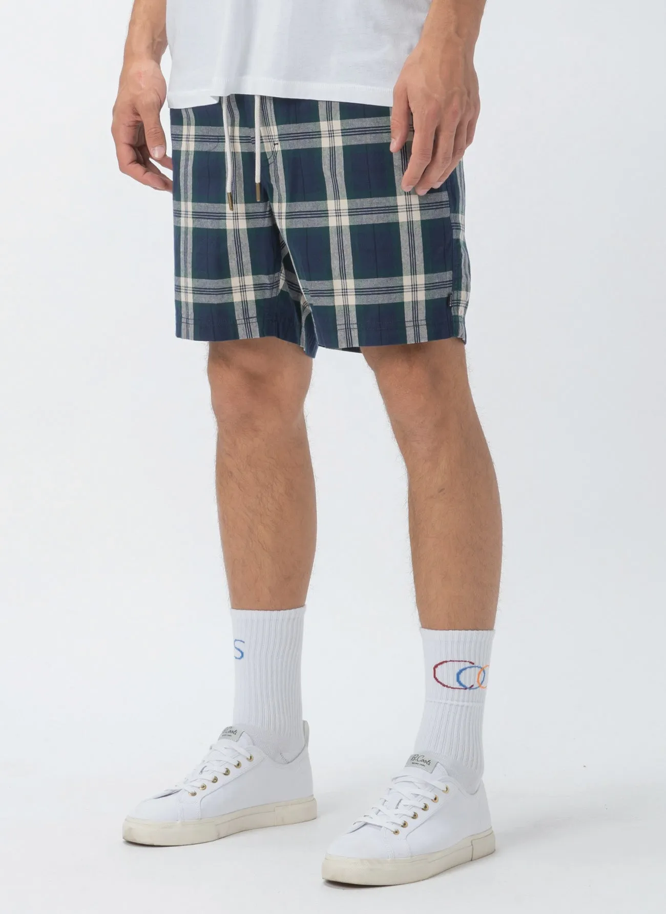 Poolside 17" Short Navy Check