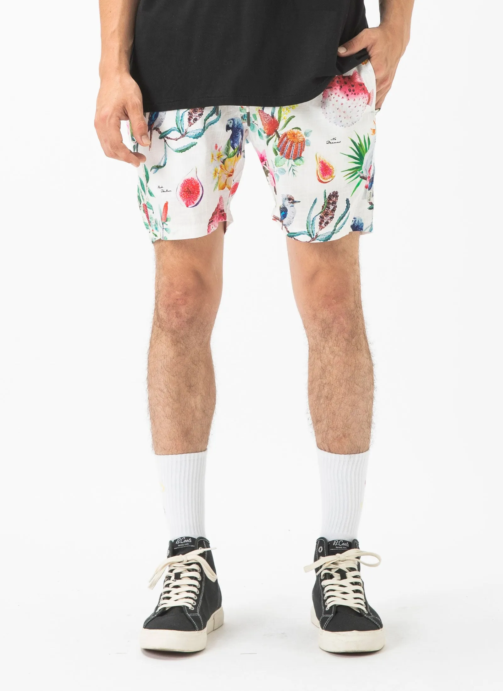 Poolside Short True Blue Linen