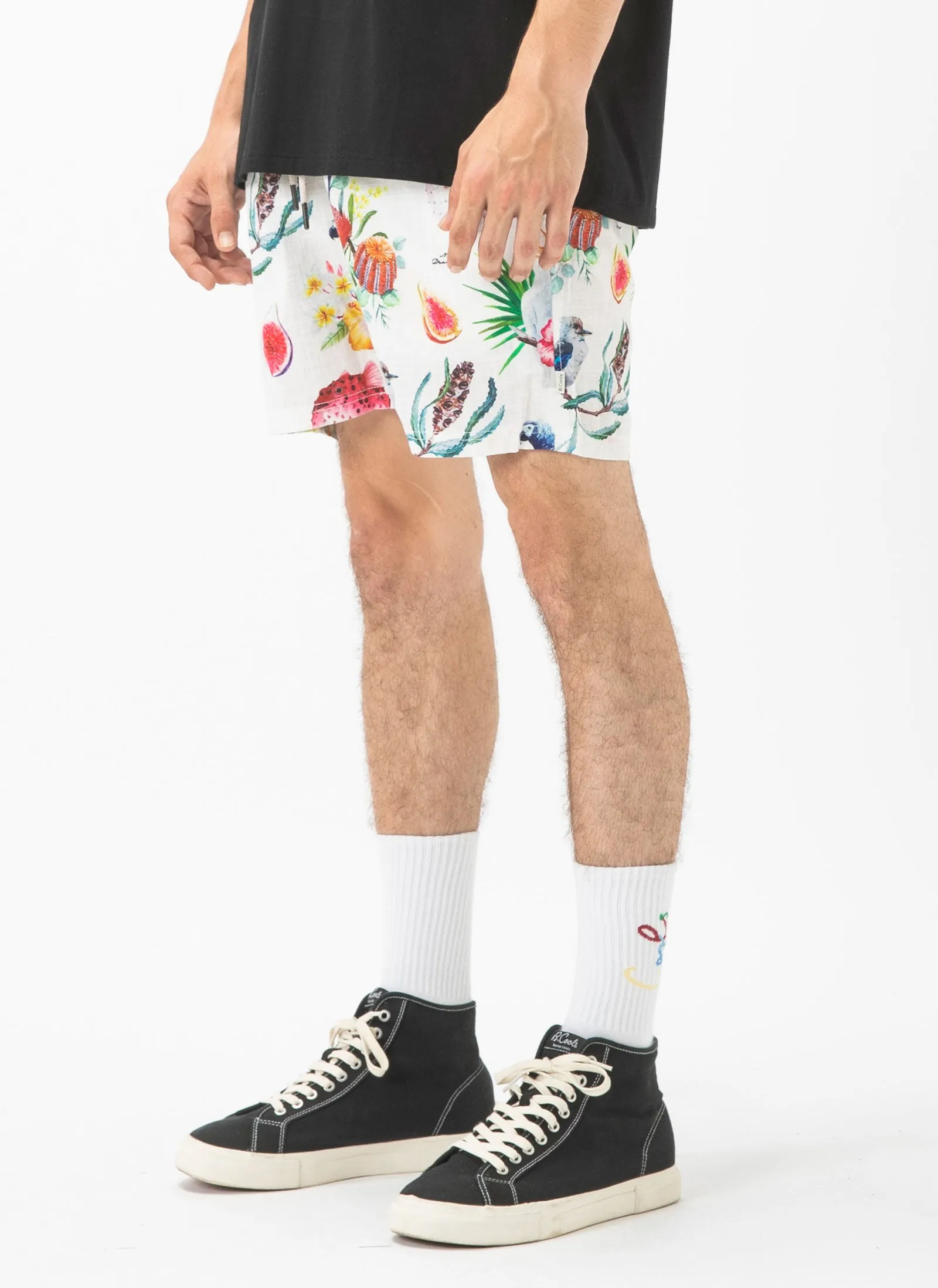 Poolside Short True Blue Linen
