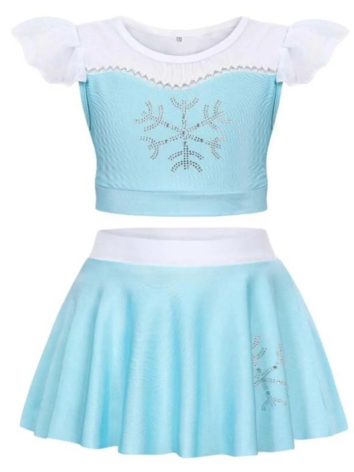 Pretty Princess Light Blue Two Piece Swimsuit