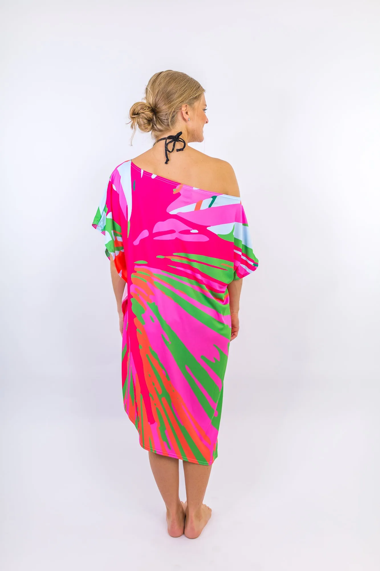 Punchy Palm Maxi Coastal Caftan