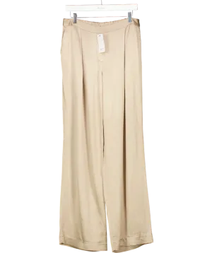 REISS Metallic Arianna Wide Leg Trousers UK 12