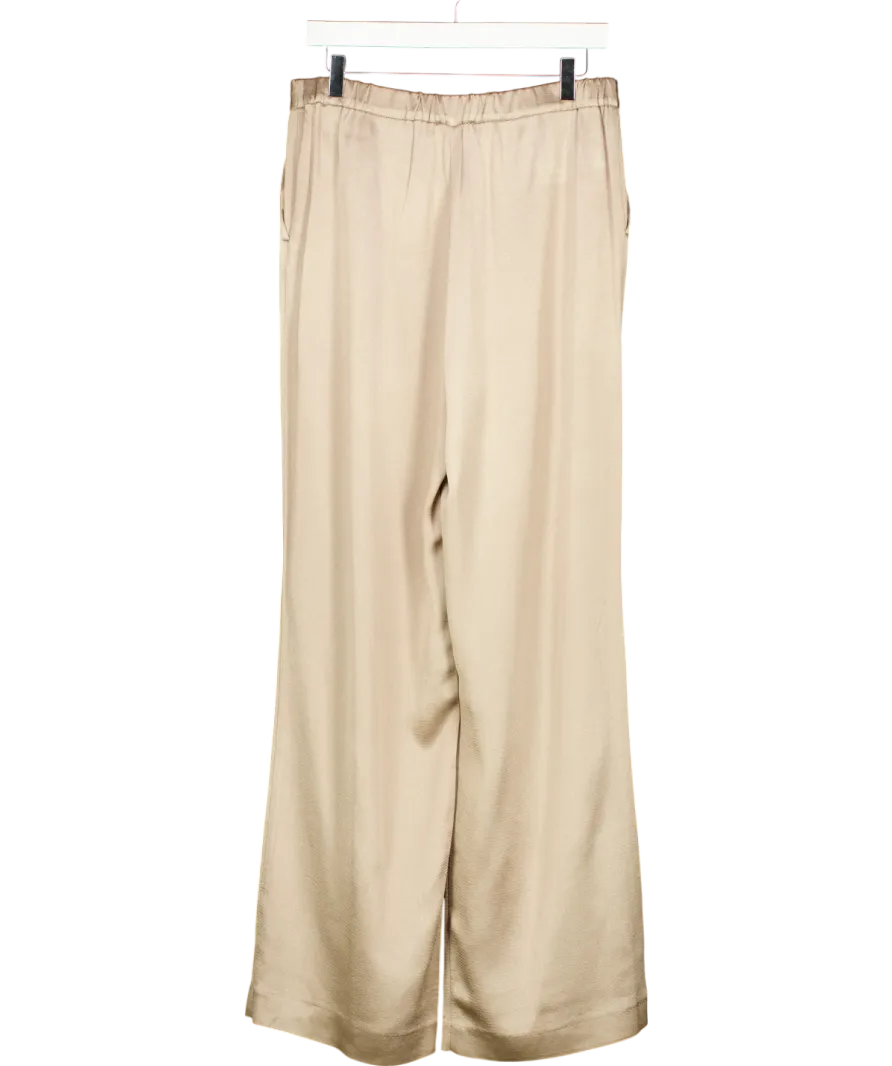 REISS Metallic Arianna Wide Leg Trousers UK 12