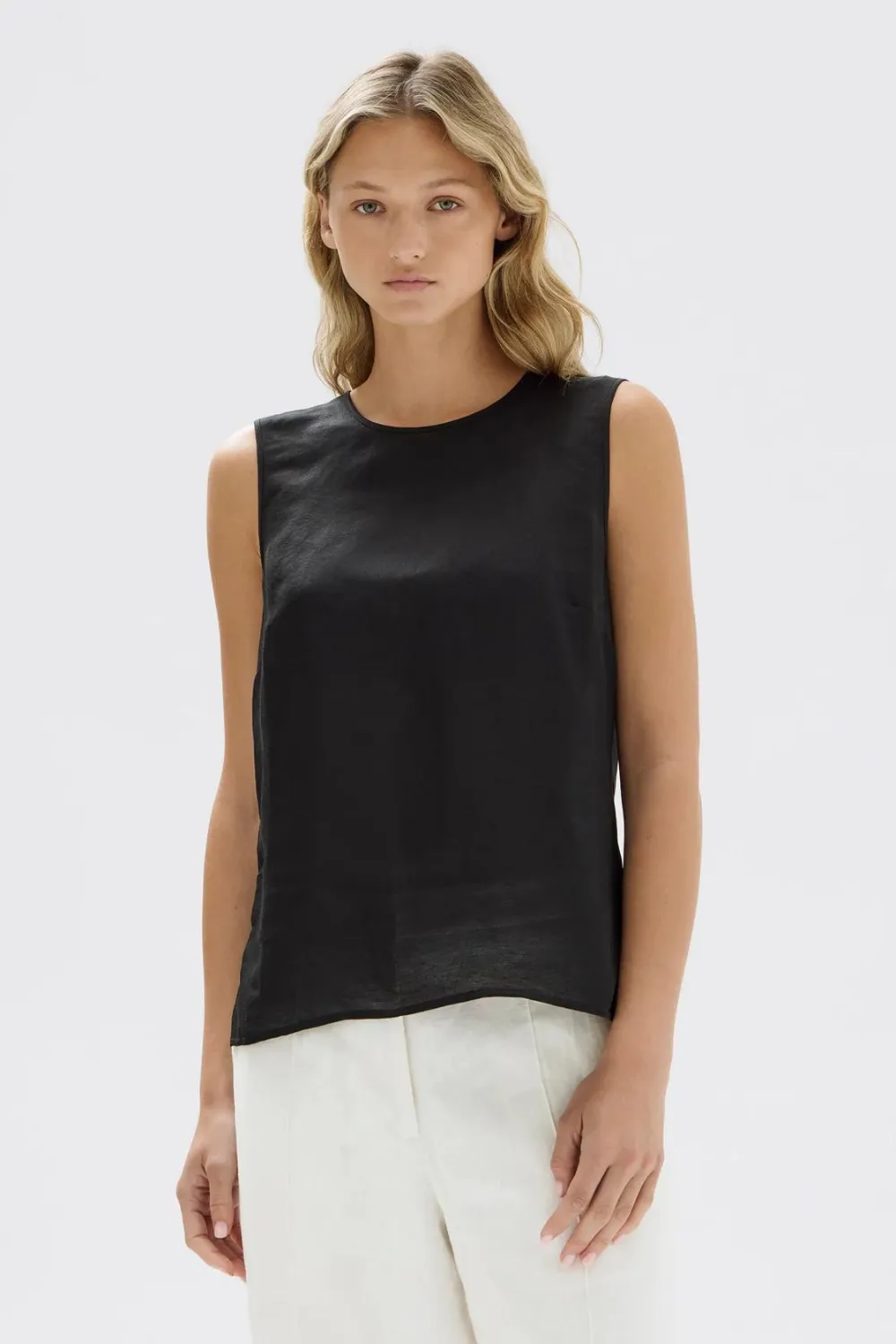 Sabrina Silk Blend Tunic | Black