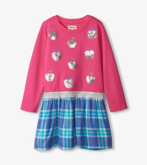 Shiny Apple Fun Elastic Waist Dress | Hatley
