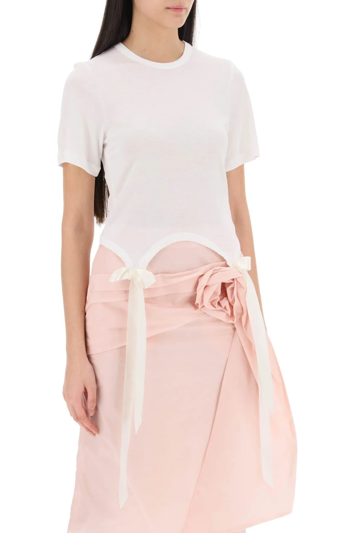 Simone rocha easy t-shirt with bow tails