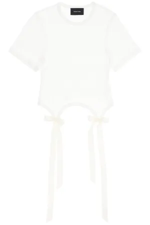 Simone rocha easy t-shirt with bow tails