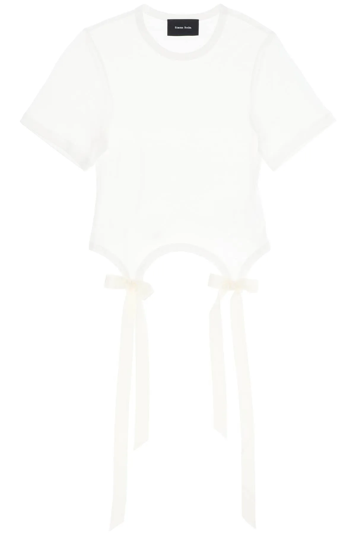 Simone rocha easy t-shirt with bow tails