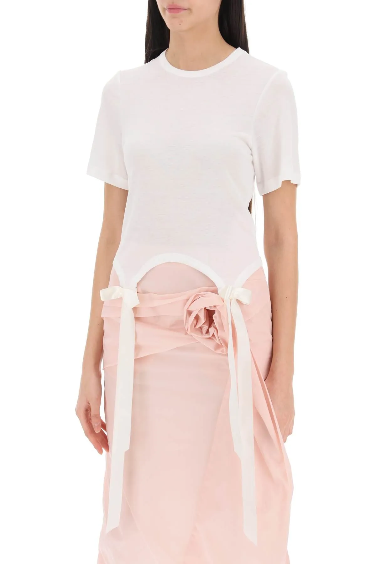Simone rocha easy t-shirt with bow tails