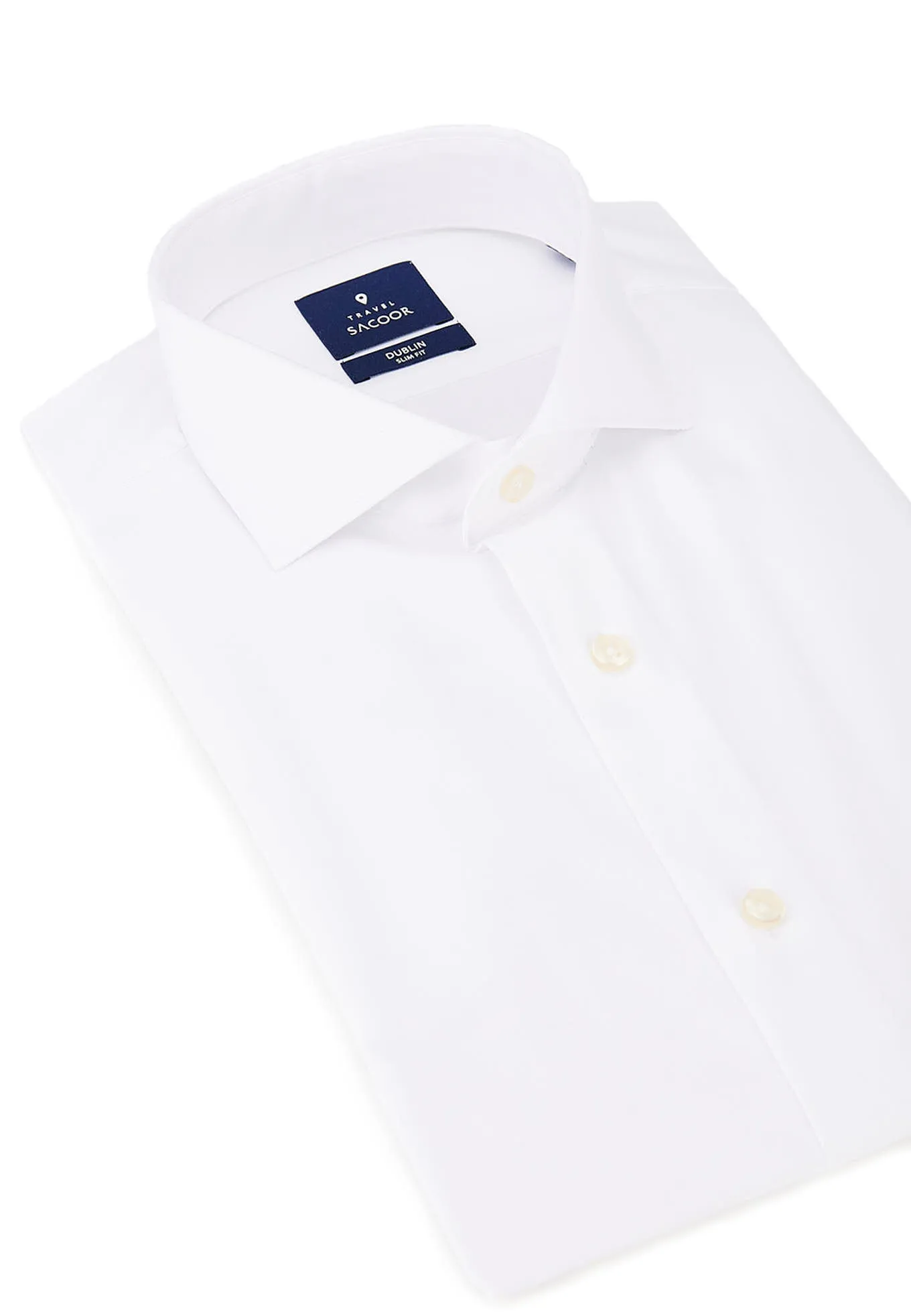 Slim fit COOLMAX shirt plain color 120's fabric made of blended cotton