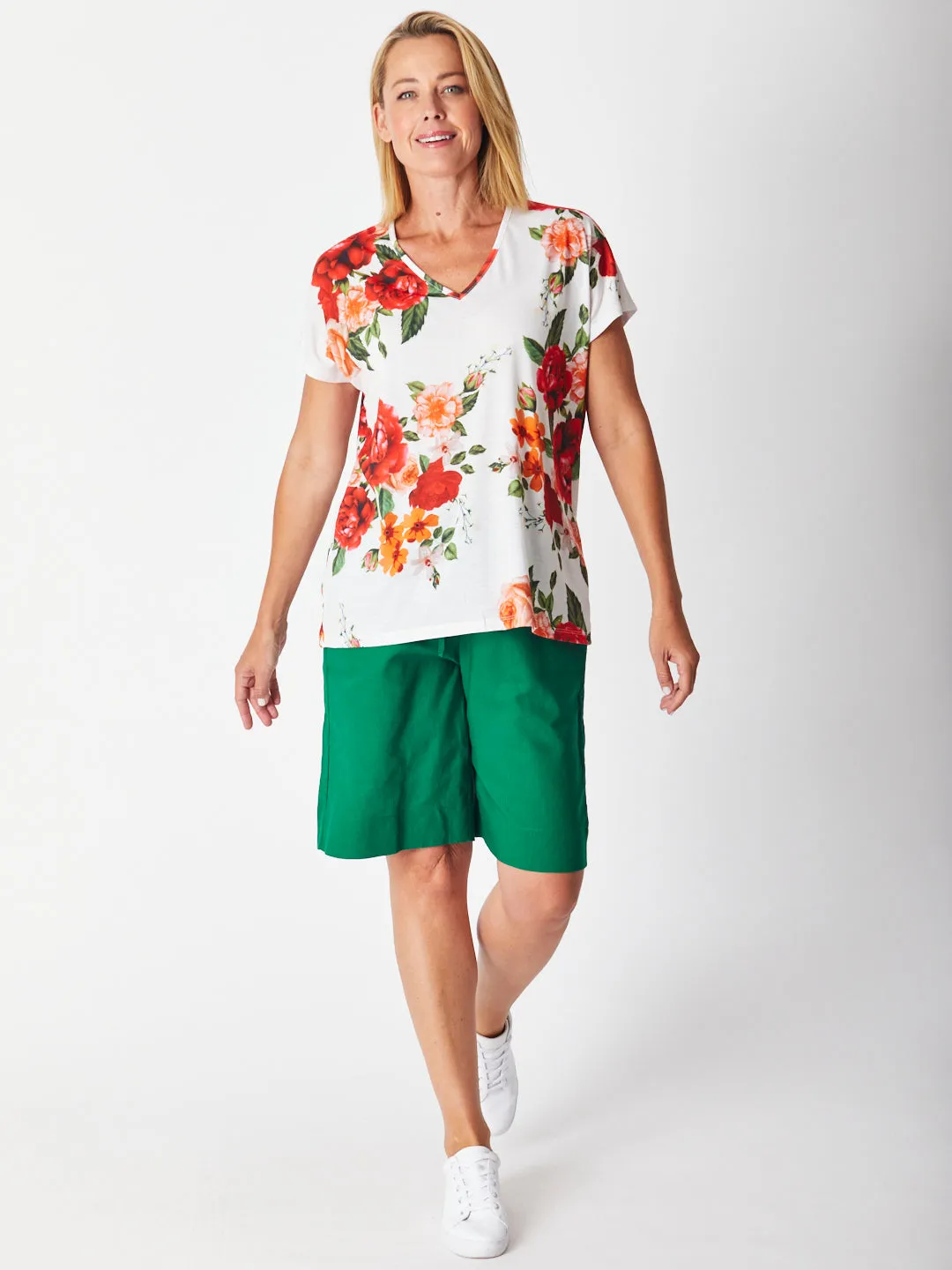 Summer Pull On Short - Green 29314-S
