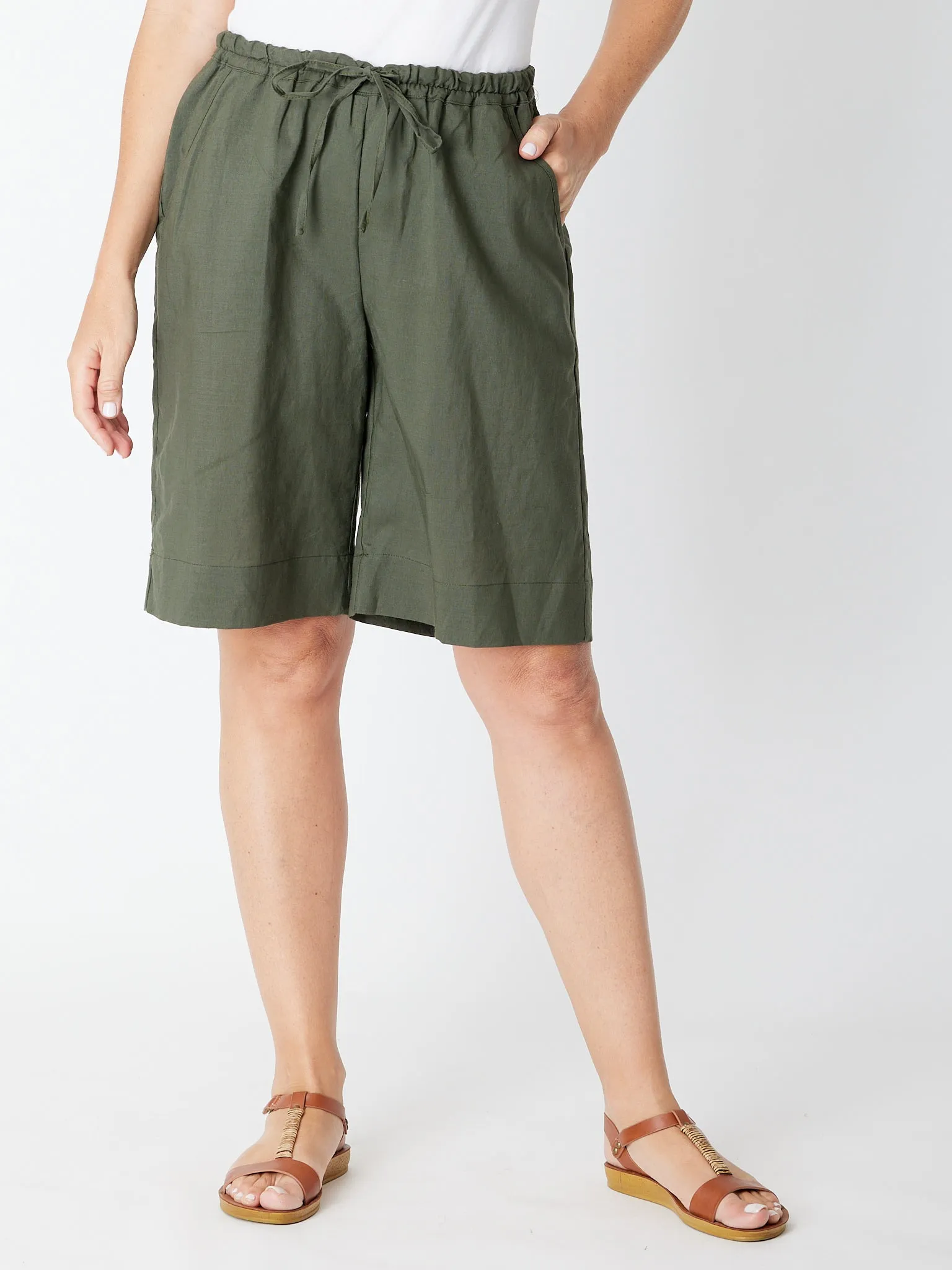 Summer Pull On Short - Khaki 29314