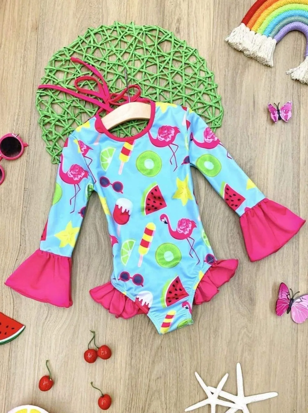 Sweet Treat Rash Guard One Piece Swimsuit