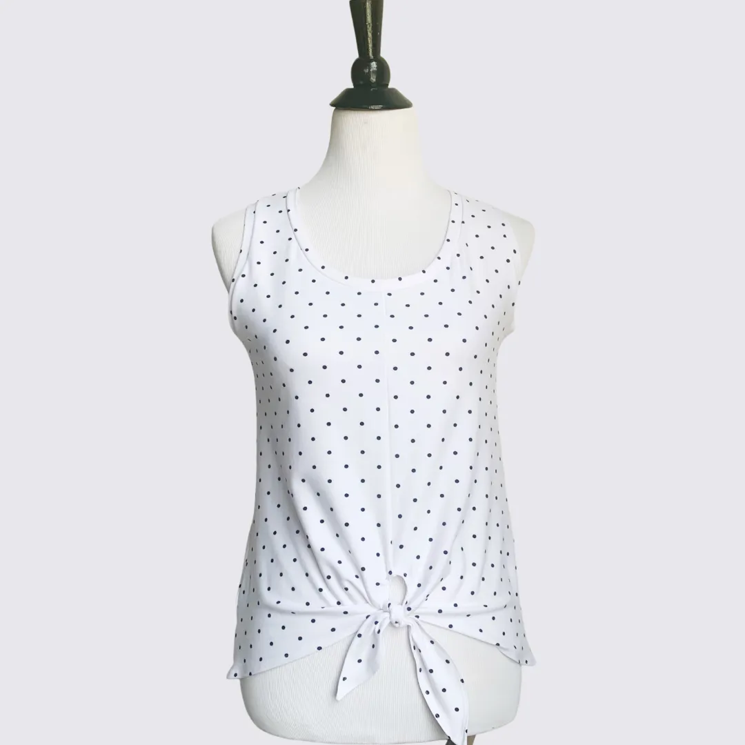 Symmetrical Knot Tank - Polka Dot